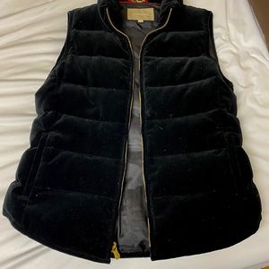 Banana Republic Black Velvet Vest